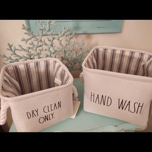 Rae Dunn laundry baskets